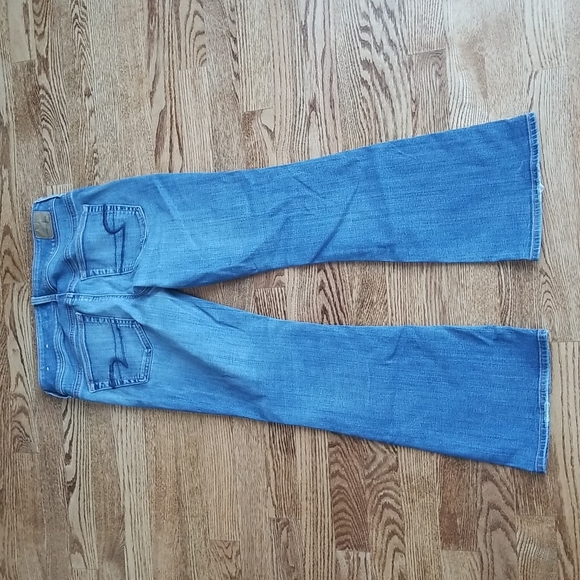 (4) American Eagle Super Stretch Kick Boot Extra Shorts Denim Jeans - Picture 11 of 11